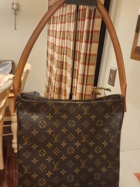 Louis Vuitton Monogram Loopong GM Canvas Shoulder Bag in Brown